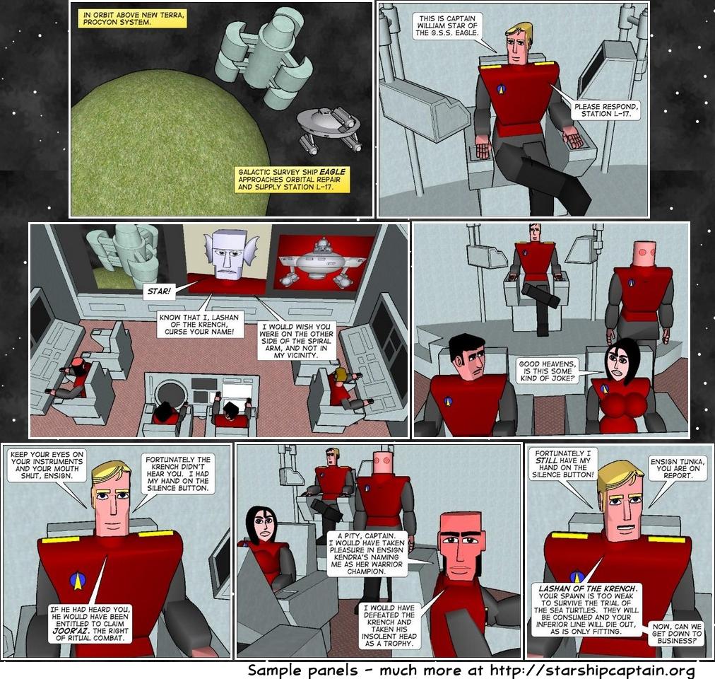 Starship Captain - comic book characters, webcomics, online comic, web comics