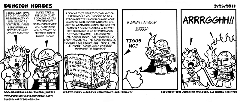 Dungeon Hordes - web comic, online comic, funny comics