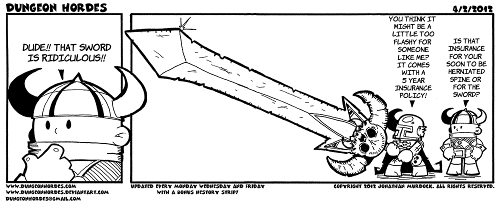 Dungeon Hordes - web comics, cartoon comics, online comic, webcomics, funny comics, comic