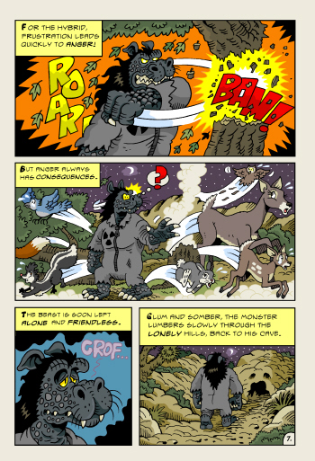 The Unthinkable Hybrid - web comics, comic book characters, new comics, cartoon comics, comics, webcomic